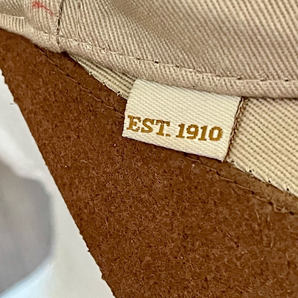Beige and Brown Baseball Cap with Patch - Picture 7 of 11